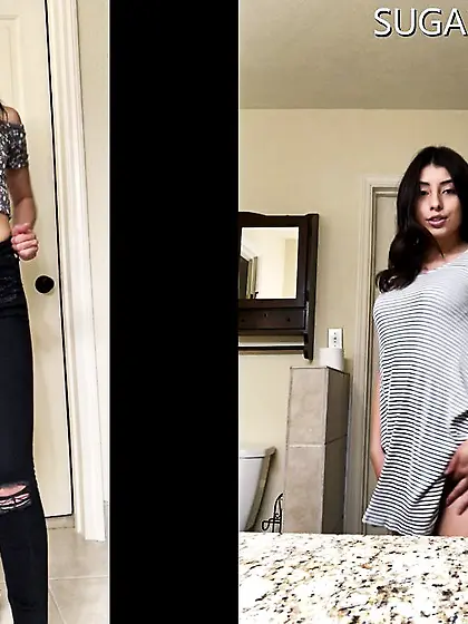 Hot brunette teen loves sucking cock and...