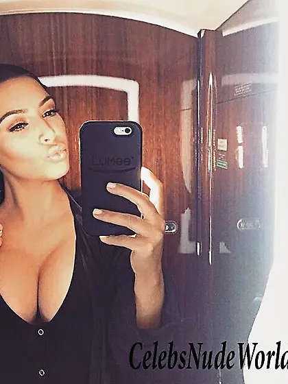 Cleavage pics of Kim Kardashian