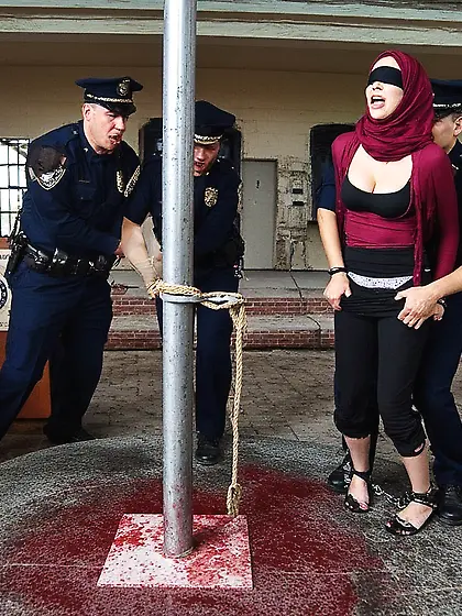 Prisoner of war being executed