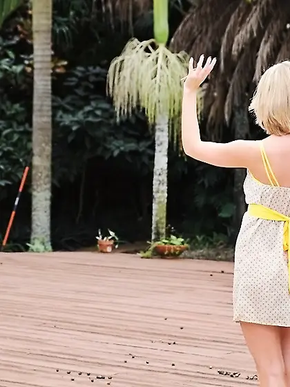 Tattooed guy is ready to please his wonderful blonde girlfriend,