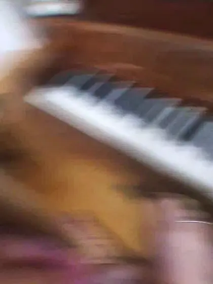 Blonde piano teacher big