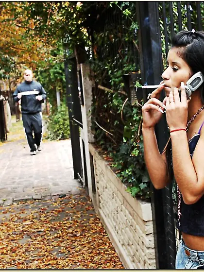 Argentinean sexy smoking blowjob