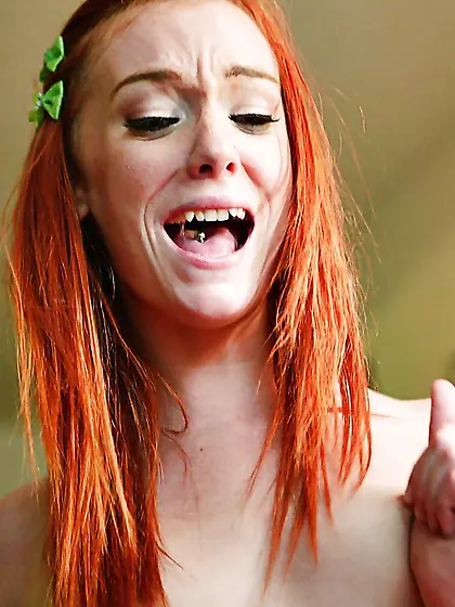 Redhead teen amazing anal