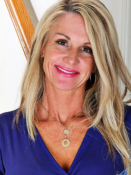 Blonde mature lady