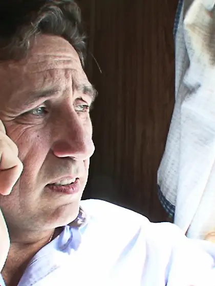 Man surrounded oiled big