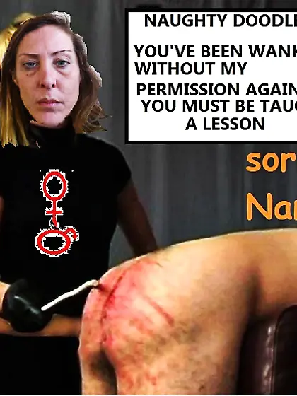 naughty dooodle gets spanked by nana