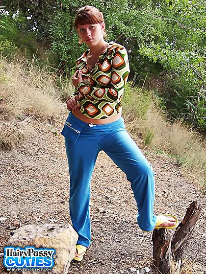 Busty redhead hairy vagina