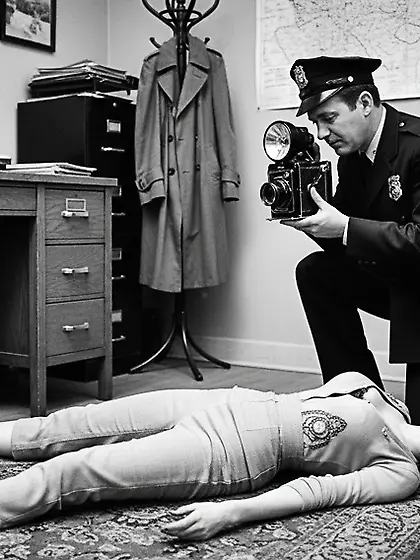 Film Noir Crime Scene