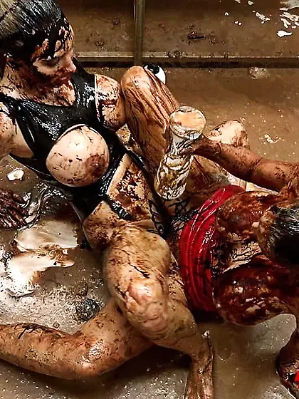 Double trouble messy scissoring