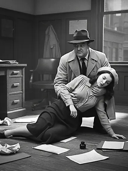 Film Noir Crime Scene