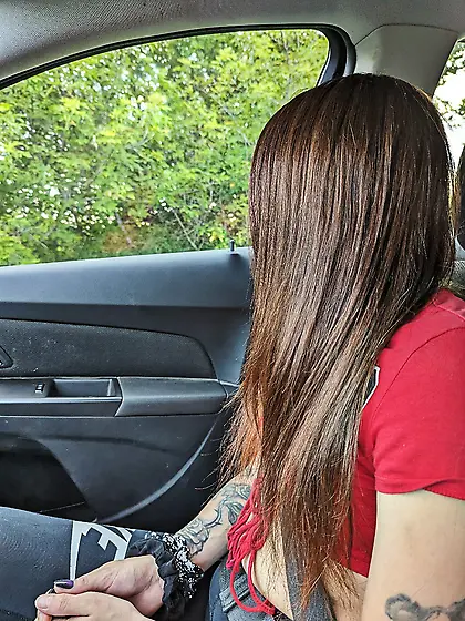 Epic outdoor facial submission