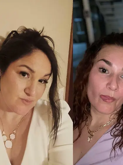 Mom(L)/ Aunt(R).  Which bitch has the bigger ass?