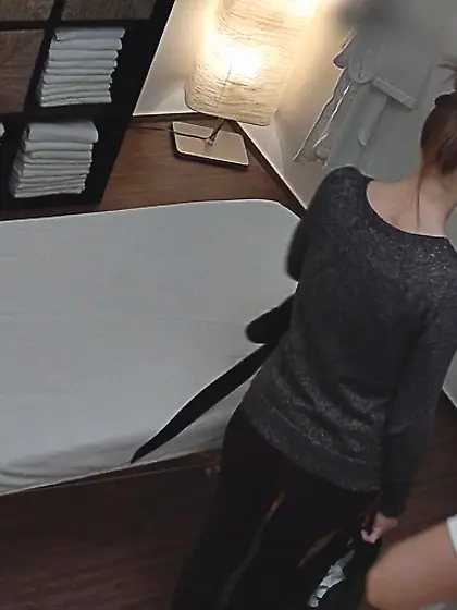 Seductive masseur giving erotic