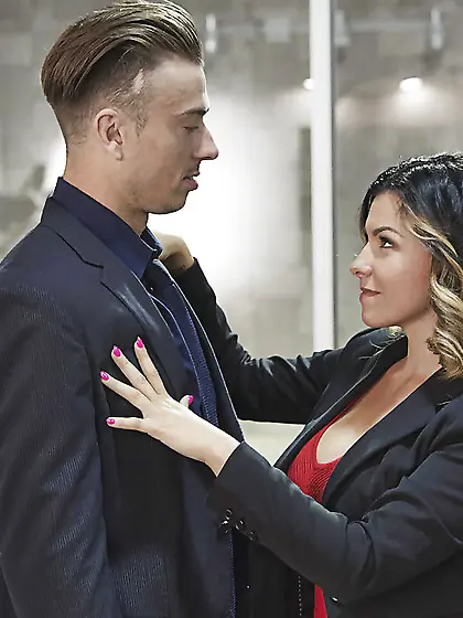 Pornstar is so passionate sucking and fooling around with a hand