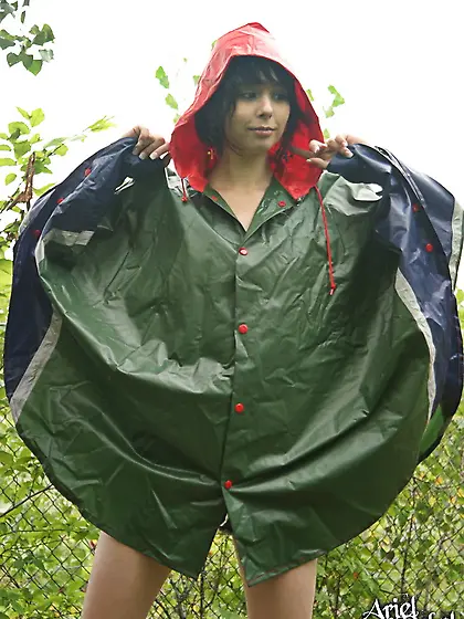 Naughty Ariel Rebel goes to her favorite forest to show off her