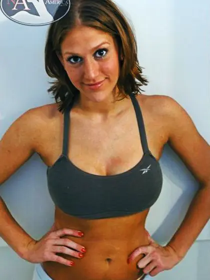 Innocent looking Eve Lawrence with awesome breast sucking cock i