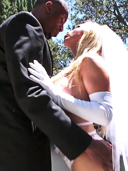 Horny newlywed celebrates wedding