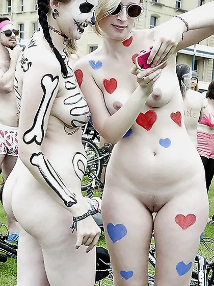 Bikes,  Bodypaint and Public Nudity