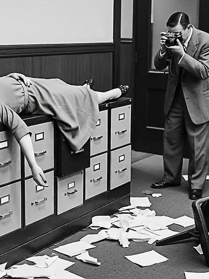 Film Noir Crime Scene