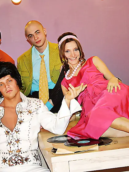 Interracial gangbang party