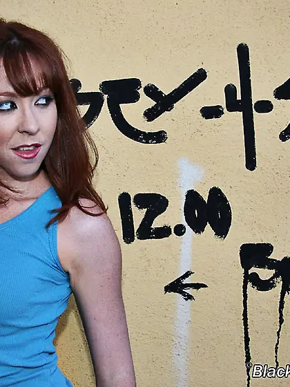 Filthy redhead Trinity Post smokes and fucks shocking big black