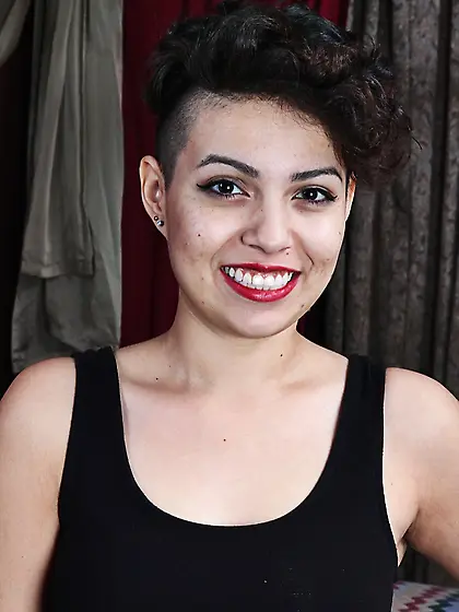 Young handsome dark haired girl with hot body Natalie Odom revea