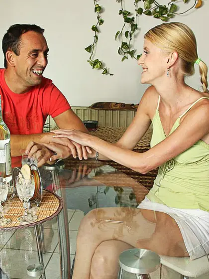 Dirty mom teaching sons