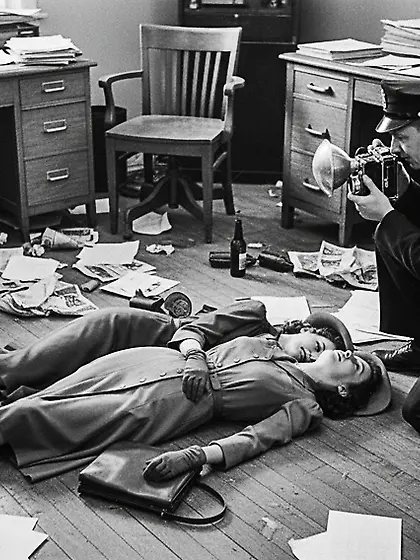 Film Noir Crime Scene