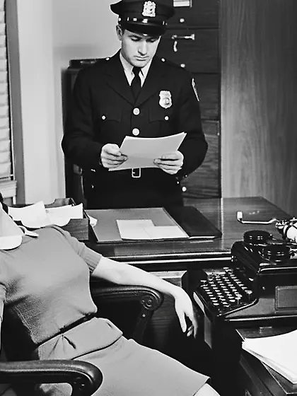 Film Noir Crime Scene