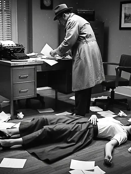 Film Noir Crime Scene