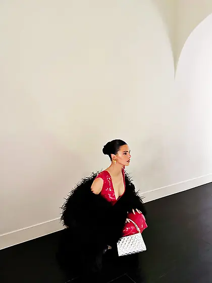 Kendall Jenner in red