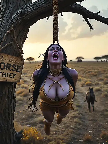 AI Wild West hanging