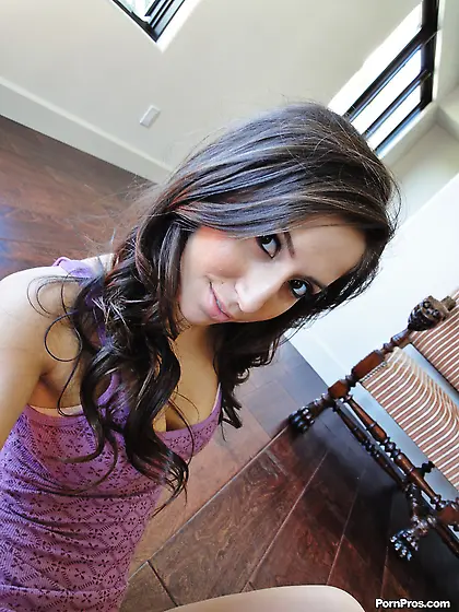 This brown haired sweetie is down for some hot fucking with her