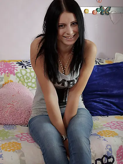 Boyfriend cums in college girl's smooth vagina but they are both