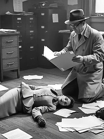 Film Noir Crime Scene