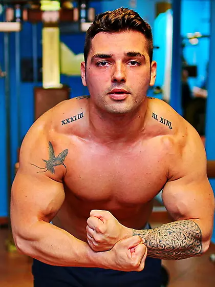 White gay hunkangello vibrator