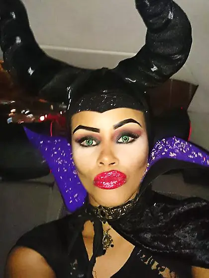 Black Whore Worships Tge Devil