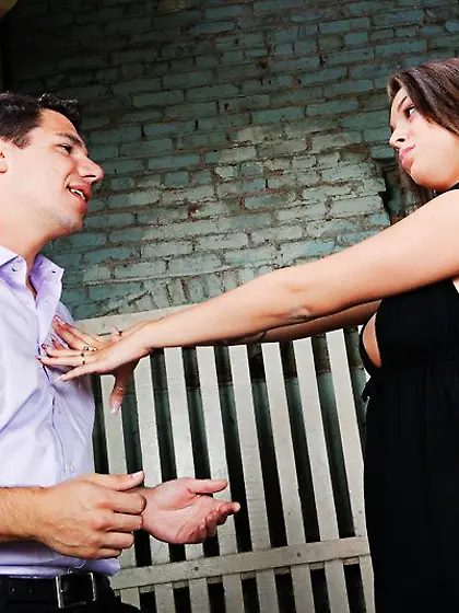 Hot tattooed babe with full tits Nella Jay entices guy into deep