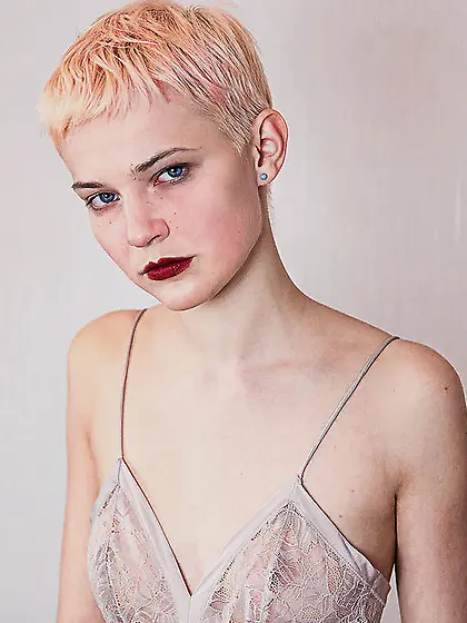 White teen blonde hair