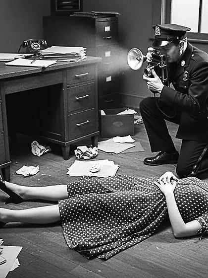 Film Noir Crime Scene