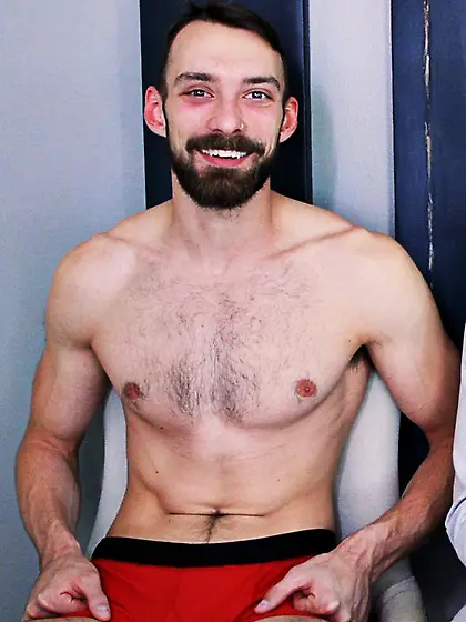 Gorgeous guys play submission games while...