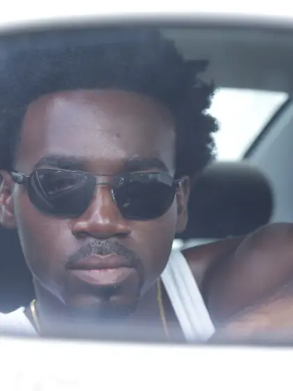 Big-dicked black dude gets quickly busted and says fuck tha poli