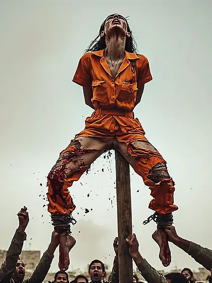 Impaled prisoner