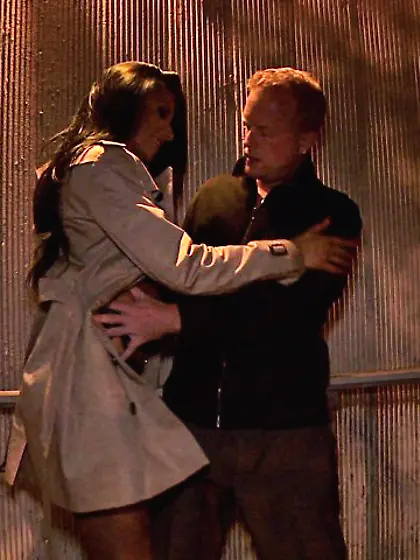 Big breasted slut strips