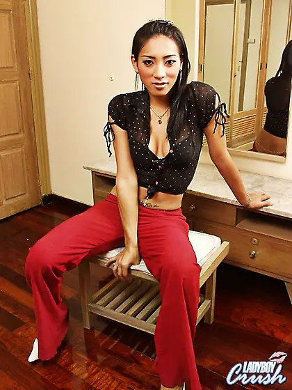 Tranny Hottie Gets Hot