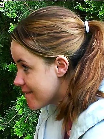 Blonde caught and spanked on her ass