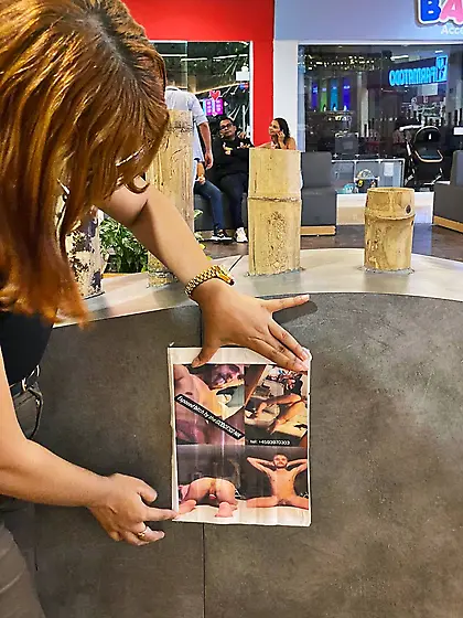 Cruel girl exposing her ex public