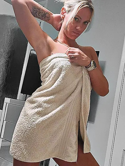 Amateur Blonde milf teases