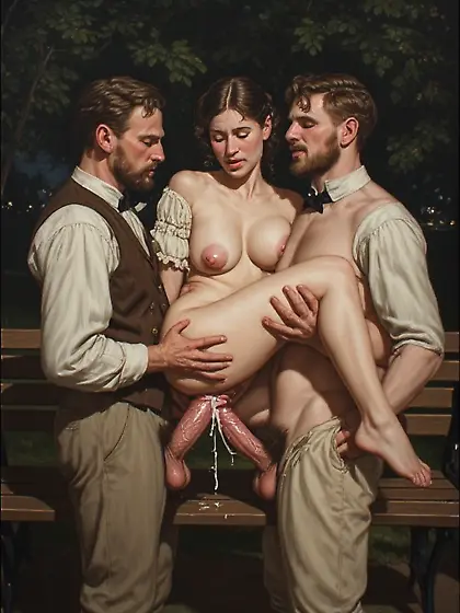 Woman has sex in park