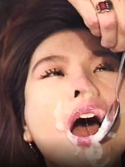 PornStarClassics - Retro Asian Nurse Eats Cum with a Spoon